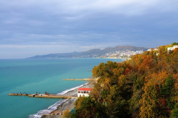 Черное море Сочи осень