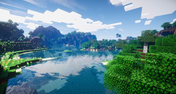Minecraft пейзаж
