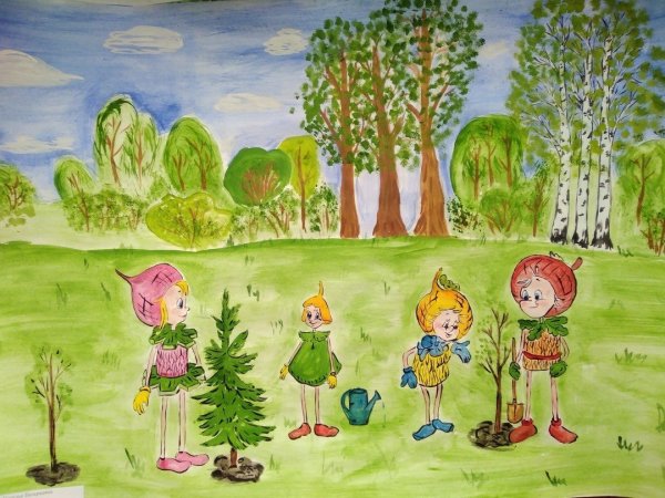 Эколята рисунки