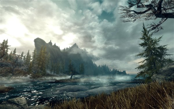 The Elder Scrolls пейзажи скайрим