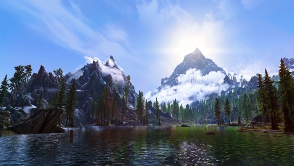 Tes 5 Skyrim пейзажи