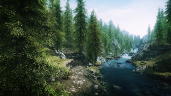 The Elder Scrolls v Skyrim пейзажи