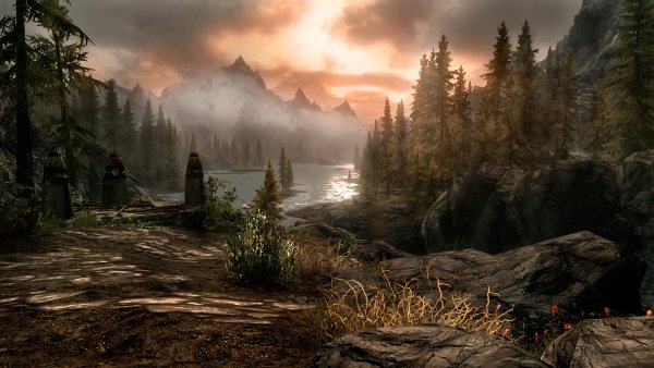 Пейзажи the Elder Scrolls 5 Skyrim
