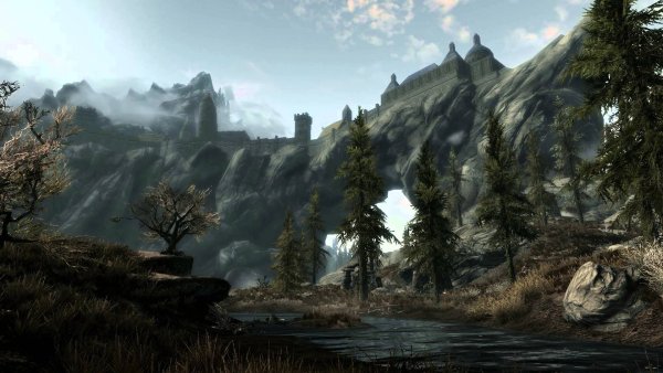 The Elder Scrolls v Skyrim пейзажи