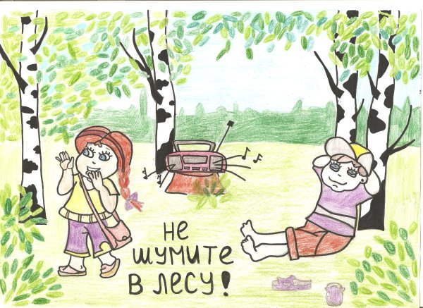Не мусорить в лесу