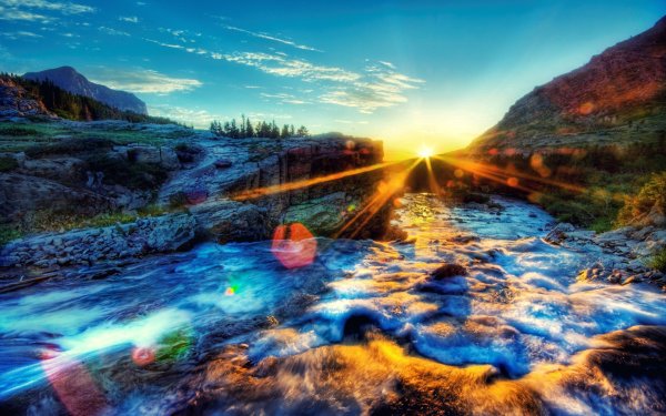 Красивые пейзажи с водопадами