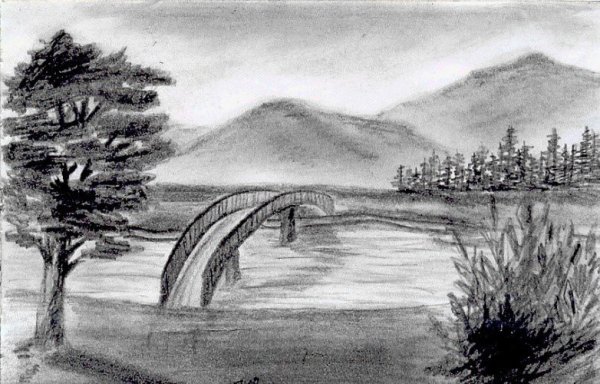 Пейзаж рисунок