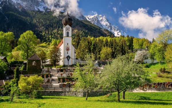 Церковь в Альпах Швейцария