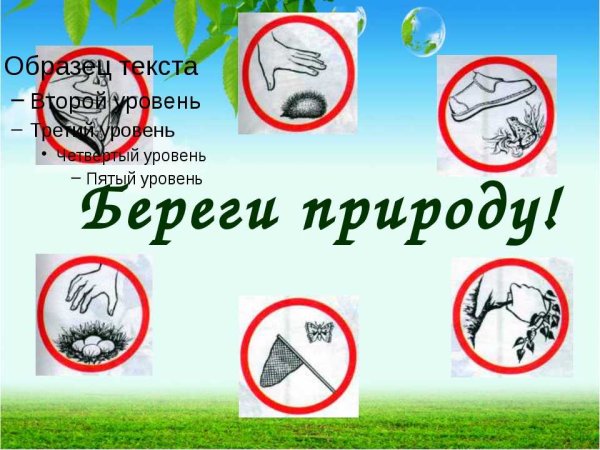 Знай люби и береги природу