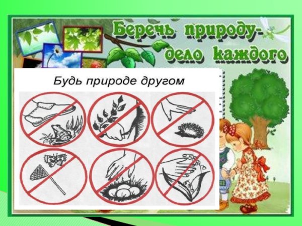 Береги природу для детей