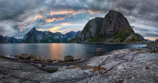 Норвегия природа Лофотенские острова