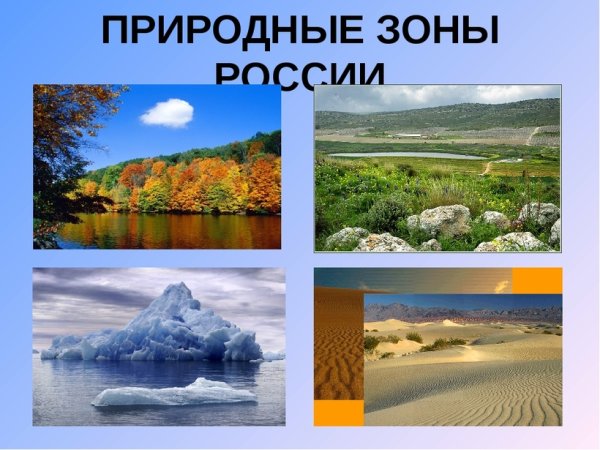 Природные зоны России