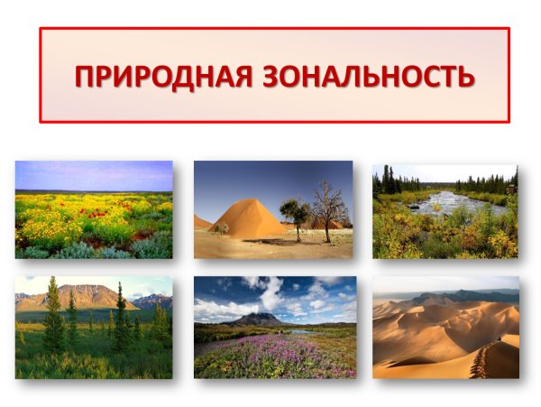 Природные зоны картинки