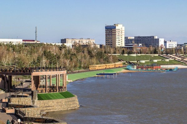 Город Павлодар Казахстан набережная