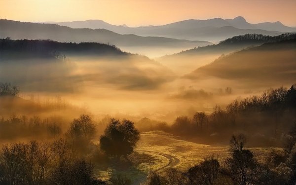 Горы в тумане