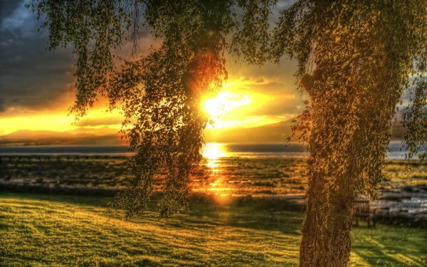 Закат солнца природа