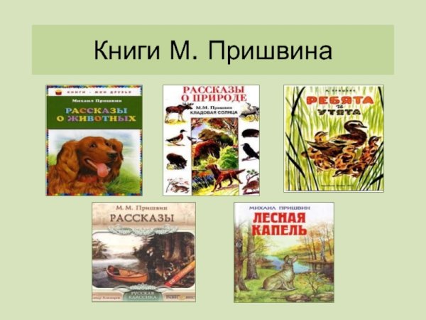 Охранять природу – значит охранять родину. М.пришвин