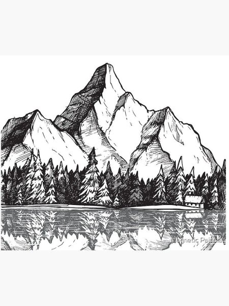 Горы рисунок