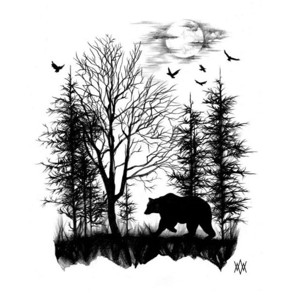 Раскраска. У реки