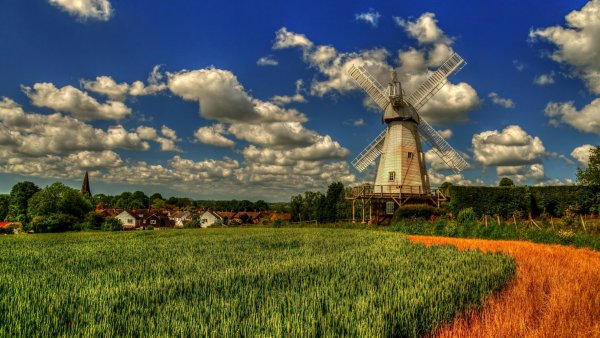 Мельница в деревне