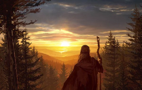 Странник с посохом