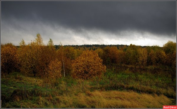 Пасмурное небо осень