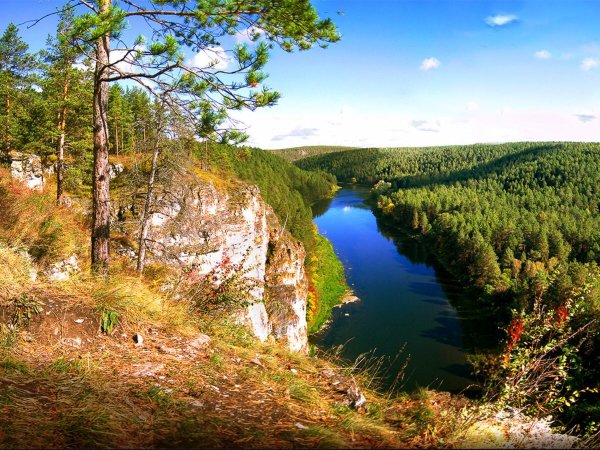 Южный Урал природа река Юрюзань