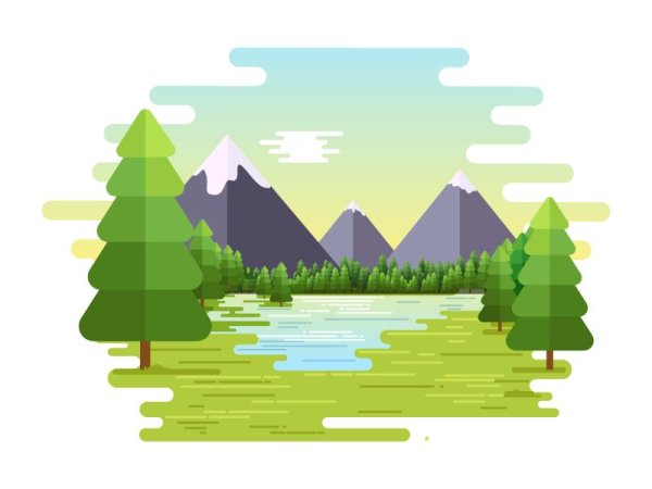 Flat природа