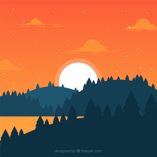 Иллюстрация в стиле Flat
