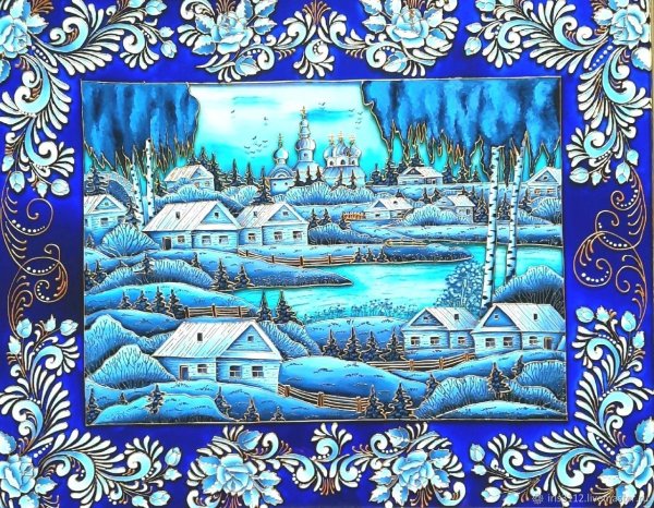 Гжель пейзаж