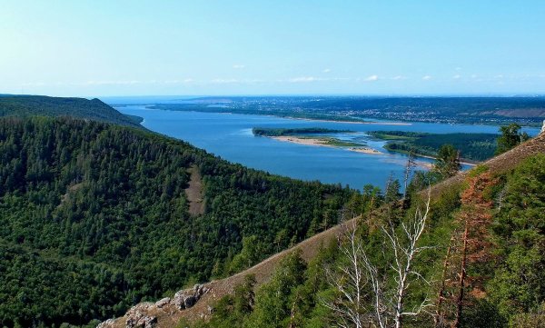 Самарская лука Волга осень Самарская область