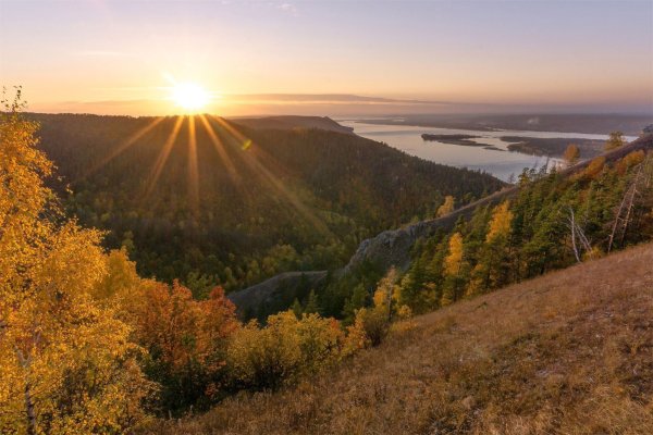 Гора Стрельная Самара закат