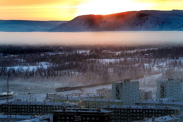 Норильск Северное сияние Талнах