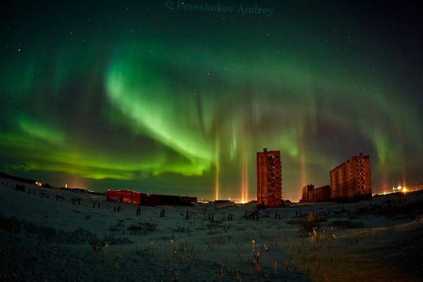 Норильск Северное сияние Талнах