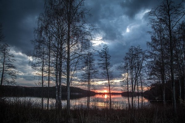 Финляндия, огни озера Паасселка
