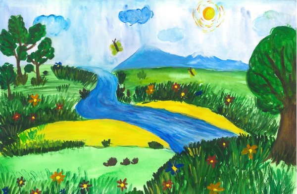 Детские рисунки природы