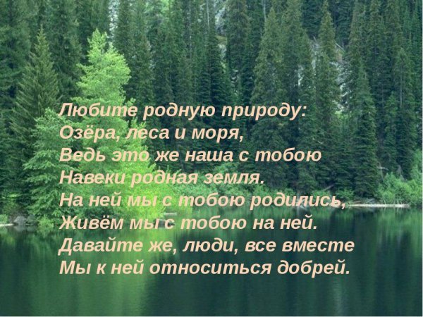 Цитаты про природу