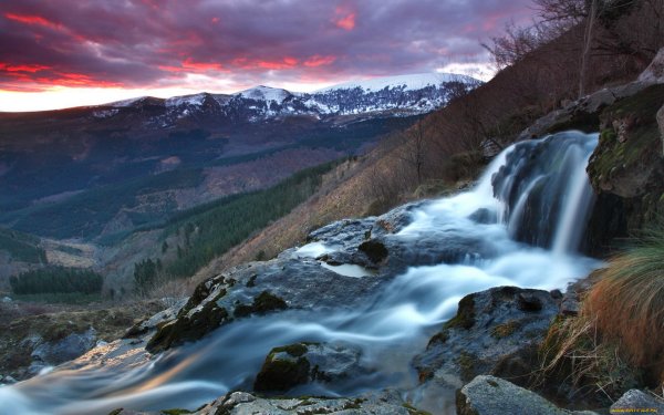 Природа Кахети горы водопад