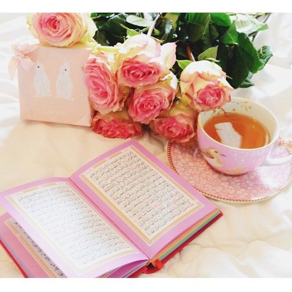 Коран с цветами сиреневыми