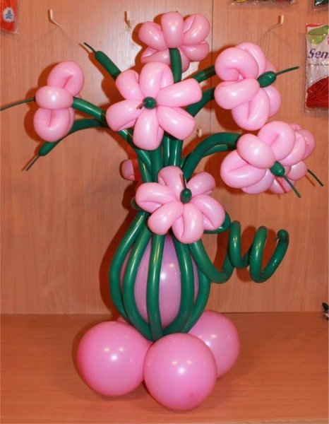 Цветы из шаров