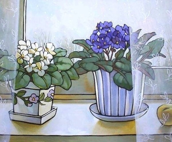 Дина Калинкина картины окно