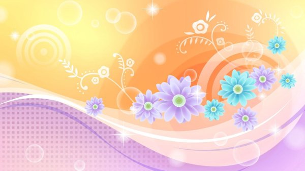 Цветочный векторный фон