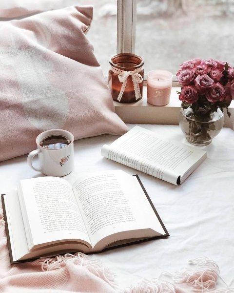 Книги цветы чай