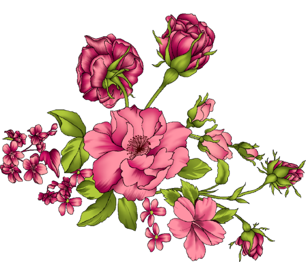 Flowers нарисованные