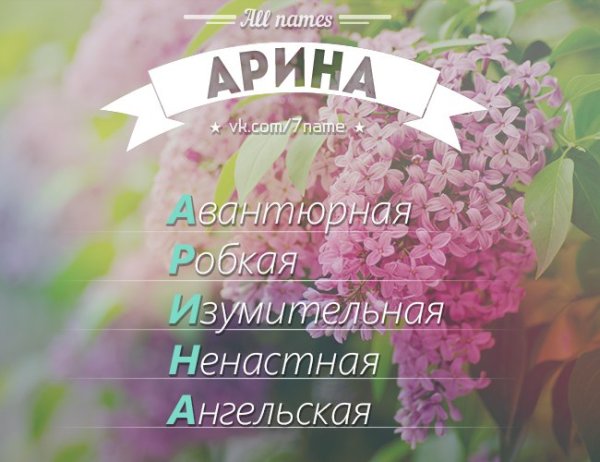 Цветок Арина