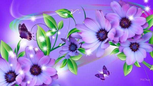 Цветы маленькие разноцветные