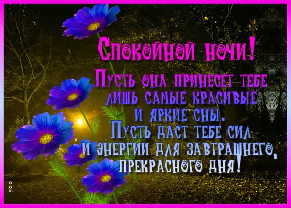 Самые красивые пожелания на ночь