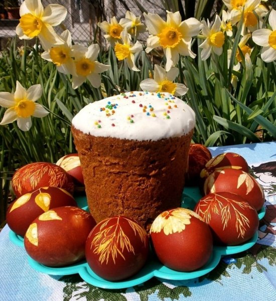 Пасхальные куличи и яйца - писанки ..