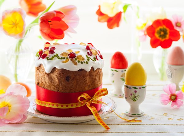 Куличи и яйца на Пасху