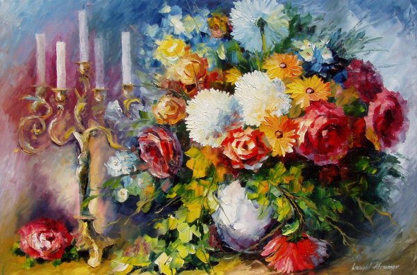 Художник Афремов цветы